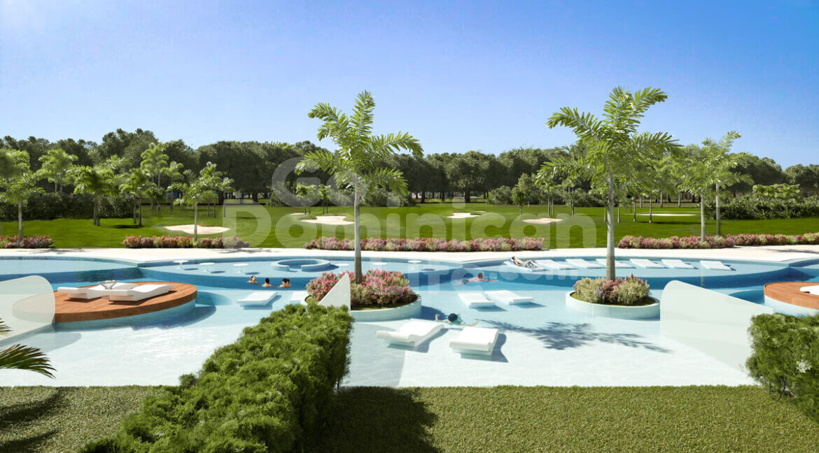 Cana Rock Star - Pool area golf course view