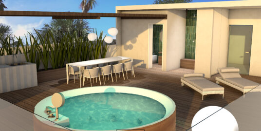 Ground Floor 1 Bedroom Condo with Private Garden in new Project Close to Beach