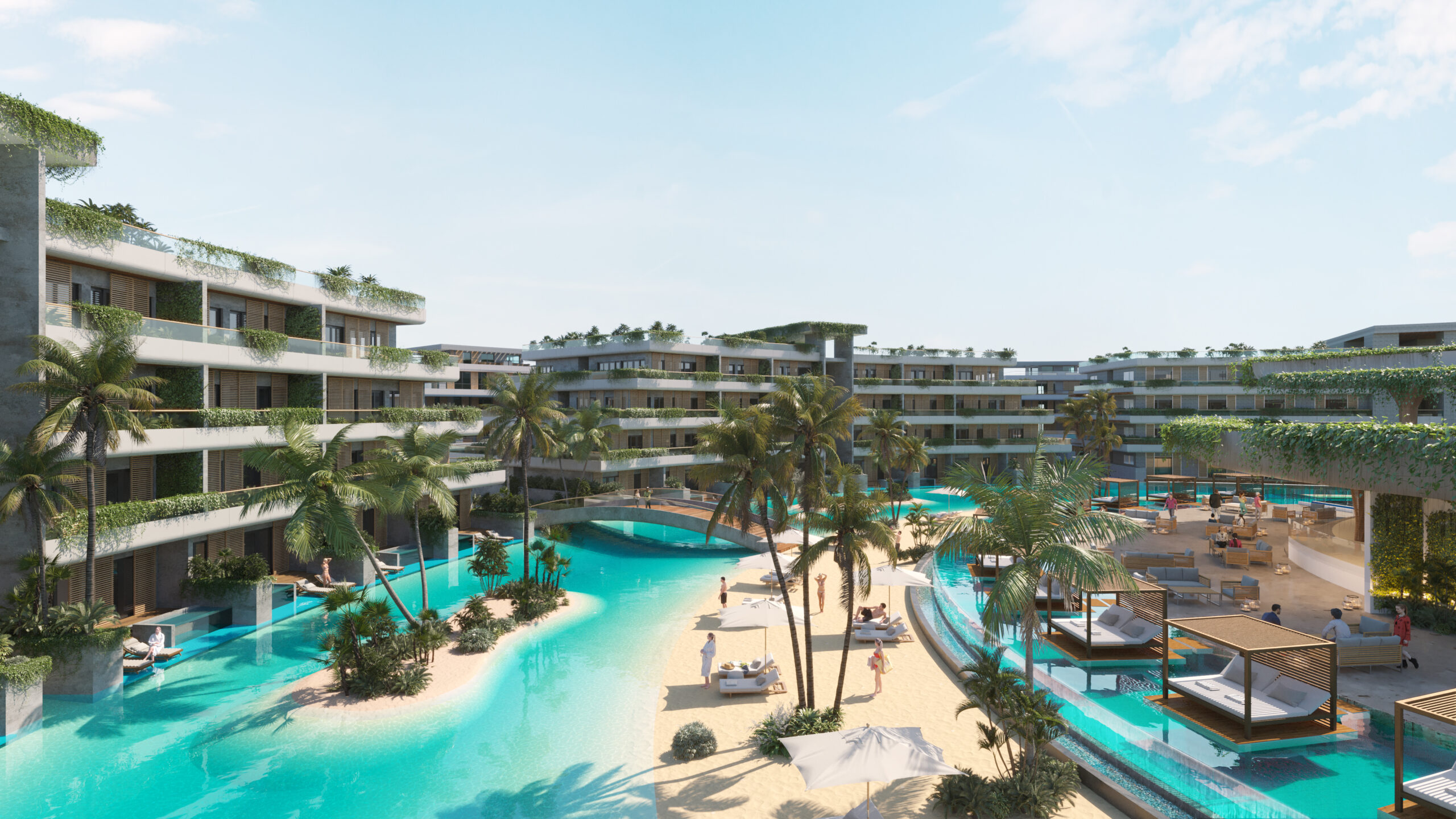 Luxury condos in Punta Cana with beautiful pools E-410