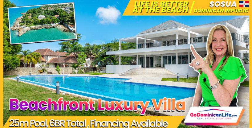 Exclusive Beachfront Villa with Breathtaking Ocean & Mountain Views