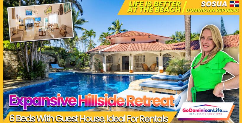 Spacious Luxury Estate in the Hills of Sosua – Perfect for Large Families or Airbnb Rentals!