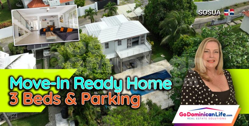 Charming 3-Bedroom Villa in Sosúa – Fully Furnished and Move-In Ready!
