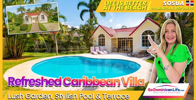 Renovated 3-Bed Hispaniola Villa with Private Pool & Lush Garden