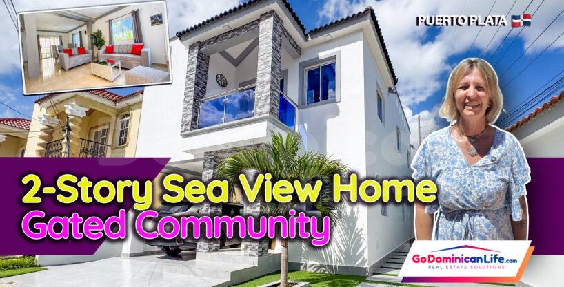Modern Two-Story Sea View Home in Gated Community