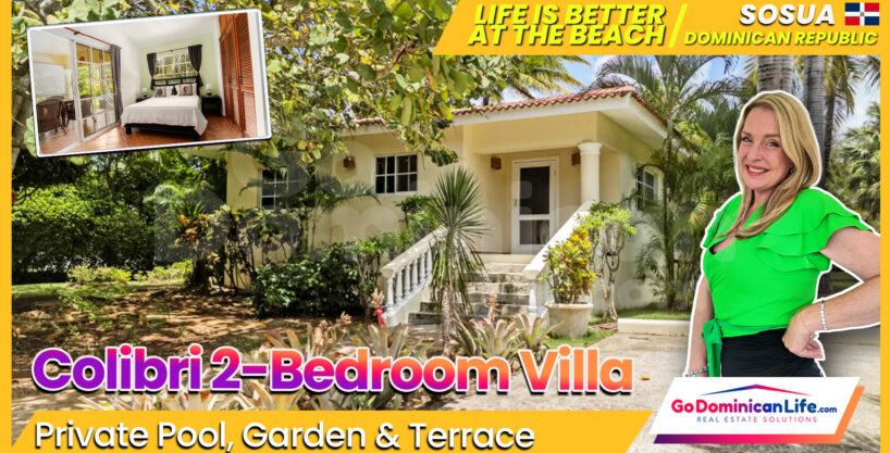 Cozy two-bedroom Colibri Villa on a well sized corner lot