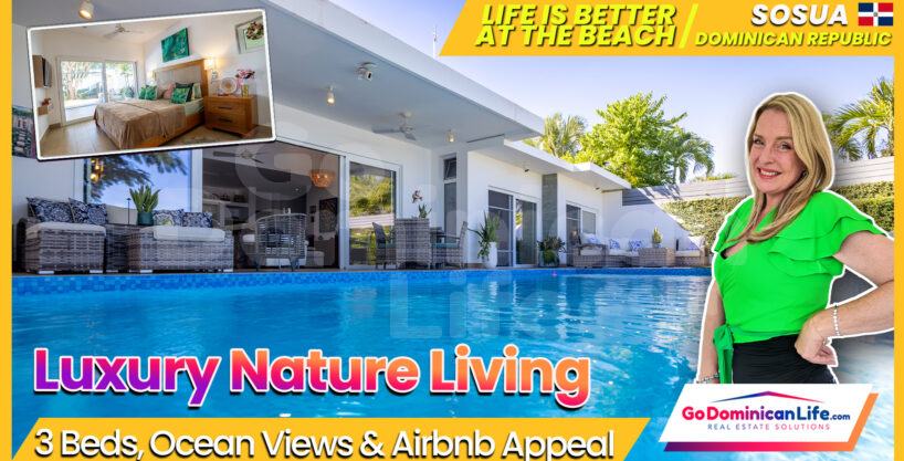 Spectacular 3-Bed, 3.5-Bath Residence with Ocean Views In Villas Agua Dulce Sosua