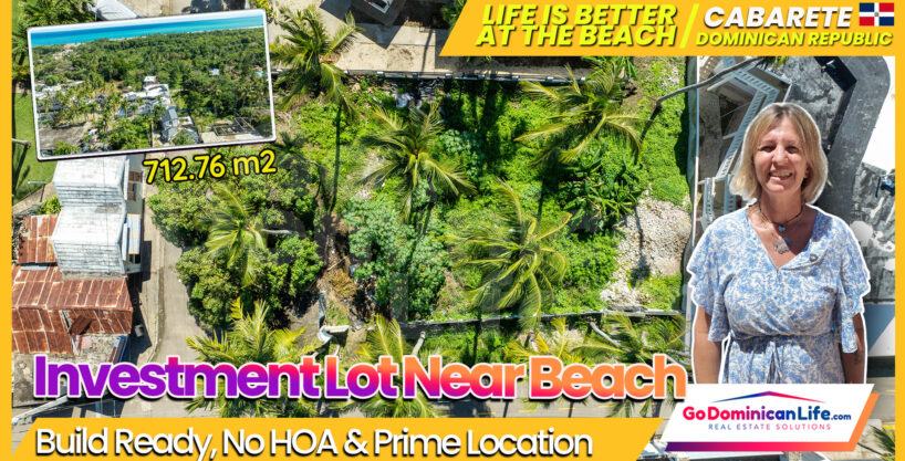 Prime Corner Lot Near Cabarete – Walk to a Miles-Long Sandy Beach