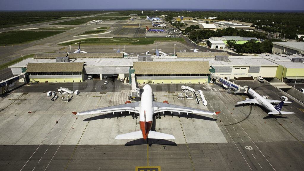 Tourists arriving at Punta Cana International Airport