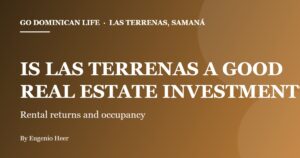 Las Terrenas real estate investment and rental returns